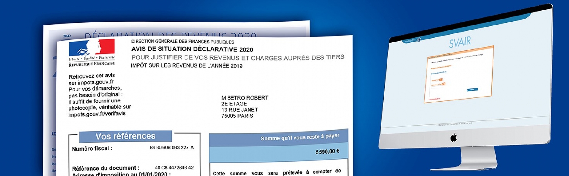 service de vérifications des avis d’impôt sur le revenu pour agent immobilier